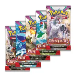 Pokemon * Paldea Evolved * SV02 Booster Pack (x5) Art Set New Sealed - Image 1