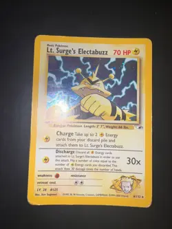 Pokemon Lt. Surge's Electabuzz 6/132 Gym Heroes Unlimited Holo ENG - Image 1