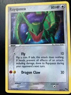 Pokemon RARE Holo Rayquaza 3/17 Pop Series 1 Excellent Condition - Image 1