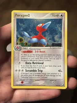 Porygon2 12/115 Unseen Forces Reverse Holo Rare Pokemon Card stamped - Image 1