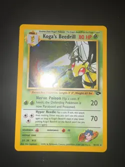 PSA 8 2000 Pokemon Gym Challenge #9 Koga's Beedrill Eng NEARMINT - Image 1