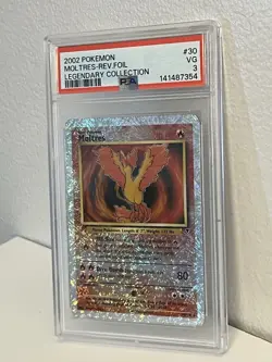 Moltres 2002 Pokemon Legendary Collection 30/110 Reverse Holo Foil PSA 3 - Image 1