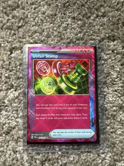 Unfair Stamp Ace Spec Rare Pokemon Twilight Masquerade 165/167 NM - Image 1