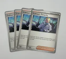 4x Pokemon TCG Colress's Tenacity 057/064 Shrouded Fable Playset NM x4 - Image 1