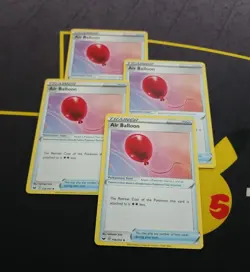 4x Pokemon TCG Air Balloon Sword & Shield Base Set 156/202 Uncommon Playset - Image 1