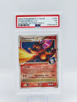 2009 Pokemon Platinum Charizard G. LV.X Supreme Victors-Holo PSA 5 EX - Image 1