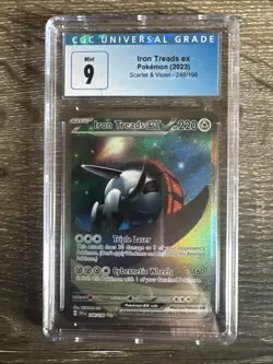 2023 POKEMON SCARLET & VIOLET SPECIAL ILLUSTRATION RARE IRON TREADS EX CGC 9 - Image 1