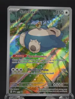 Pokemon TCG Snorlax SVP 051 Full Art Holo Black Star Promo NM - Image 3