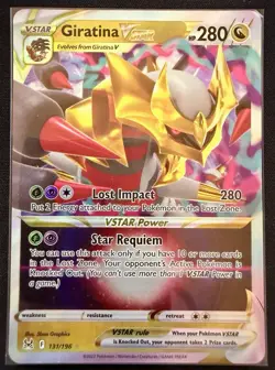 Giratina VSTAR 131/196 Ultra Rare Lost Origin Pokemon TCG NM - Image 2