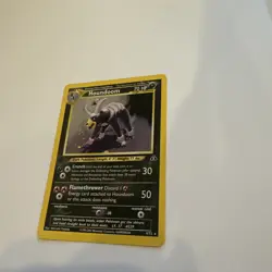2001 Pokemon Neo Discovery Houndoom Holo First Edition Vintage NM! 4/75 SWIRL!! - Image 2