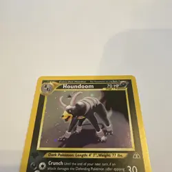2001 Pokemon Neo Discovery Houndoom Holo First Edition Vintage NM! 4/75 SWIRL!! - Image 5