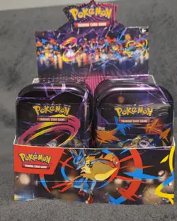 Pokemon TCG Mega Evolution Mini Tin x10 with display - Image 1