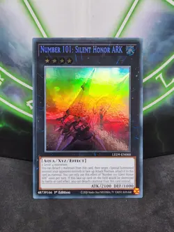 Yugioh Number 101: Silent Honor ARK LED9-EN000 Ghost Rare 1st Edition NM - Image 1