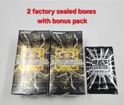 Yu-Gi-Oh OCG LIMIT OVER COLLECTION THE HEROES Box x2 w/ Bonus 1 Pack Japanese - Image 2