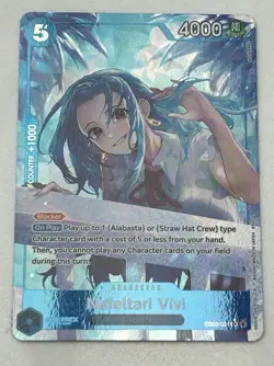 One Piece Nefeltari Vivi Alt Art EB03 EB03-024 Blocker Holo Character 4000 - Image 1