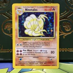 Pokemon TCG Ninetales Base Set 12/102 Holo Rare LP - Image 3