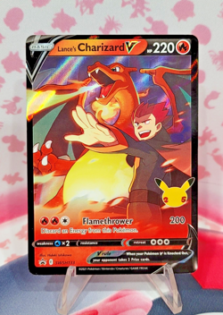Lance’s Charizard V SWSH133 Sword & Shield Black Star Promo Pokemon TCG NM - Image 1