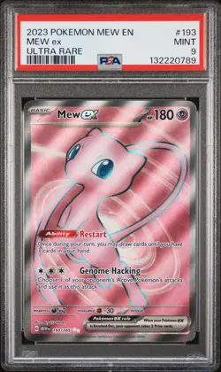 2023 POKEMON MEW EN-151 ULTRA RARE #193 MEW EX PSA 9 - Image 1
