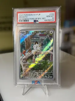 2024 Pokemon SV-P Meowth #192 SD Generations Promo PSA 10 GEM MINT JP - Image 1