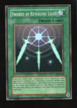The Legend of Blue Eyes White Dragon #LOB-101 Swords of Revealing Light - Image 1