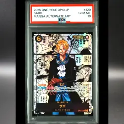 PSA 10 Sabo OP13-120 Manga Alt Art Carrying on His Will ONE PIECE Card Japanese - Image 3