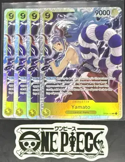 4x One Piece OP04-112 SR Yamato - English - Foil - Rare - Play Set - NM/M - Image 1