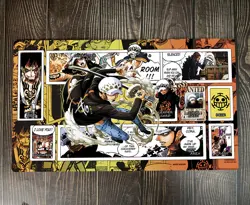 O-P OPCG TCG CCG Play Pad Trafalgar D. Water Law Playmat Trading Card Game Mat - Image 1