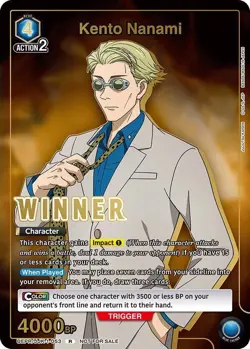 Kento Nanami Winner Foil - UEPR /JJK-1-053 NM - Union Arena - Image 1