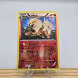 Pokemon Card - Arcanine Reverse Holo UC 13/99 BW Next Destinies LP - Image 1