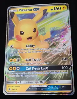 Pikachu GX SM232 **JUMBO** Black Star Promo Pokemon Card - Image 1