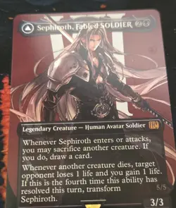 Sephiroth, Fabled SOLDIER (Borderless) Final Fantasy Foil **Playtest Card*** - Image 1