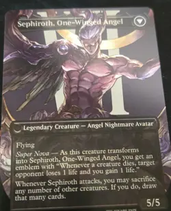 Sephiroth, Fabled SOLDIER (Borderless) Final Fantasy Foil **Playtest Card*** - Image 2