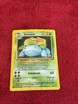 Venusaur 015/102 Base Set Holo Wotc Pokemon Card Played 1999 - Image 1