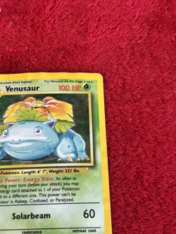 Venusaur 015/102 Base Set Holo Wotc Pokemon Card Played 1999 - Image 2