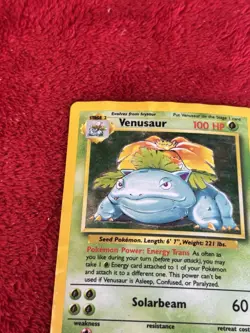 Venusaur 015/102 Base Set Holo Wotc Pokemon Card Played 1999 - Image 3
