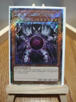 Yu-Gi-Oh Card Caius the Shadow Monarch RA03-EN194 Platinum Secret Rare 1st Ed NM - Image 1