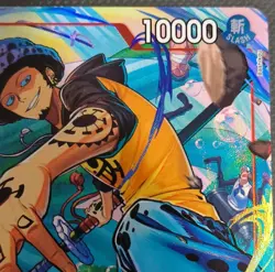 One Piece CCG Trafalgar Law OP14-009 SR Rush Holo Character Card - Image 3