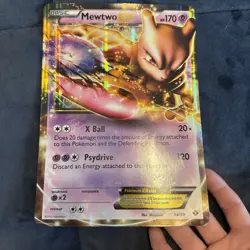 Pokemon Mewtwo EX 54/99 Holo Ultra Rare Card 2012 LP - Image 1