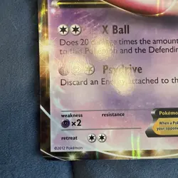 Pokemon Mewtwo EX 54/99 Holo Ultra Rare Card 2012 LP - Image 2