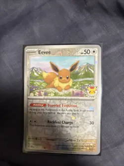 Eevee - (Pokemon Day 2025) (Reverse Cosmo) 074/131 Cards & Products Reverse Holo - Image 1