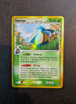 Snorlax 10/101 Holo Rare EX Dragon Frontiers 2006 Pokemon Card Light Play - Image 1
