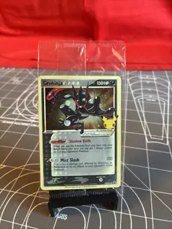 2021 Pokemon Celebrations Greninja Gold Star SWSH144 Promo Card Sealed NEW MINT - Image 1