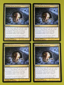 Extract from Darkness x4 Conspiracy 4x Playset Magic the Gathering MTG - Image 1