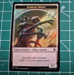 Vampire / Eldrazi Spawn Token - MTG Commander 2017 - LP - Image 2