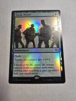 Turtle Power! - Foil Rare MTG Teenage Mutant Ninja Turtles M/NM - Image 1