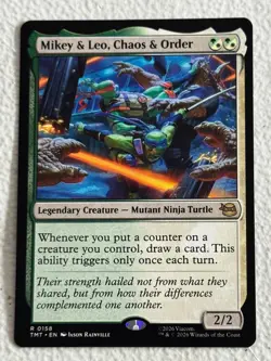 MIKEY & LEO, CHAOS & ORDER 158 TEENAGE MUTANT NINJA TURTLES MAGIC: THE GATHERING - Image 1