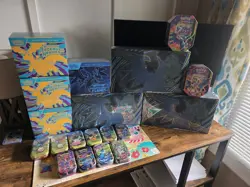 Pokemon Sealed Lot Assortment Ascended Heroes ETB's Mega Charizard UPC Mini Tins - Image 1