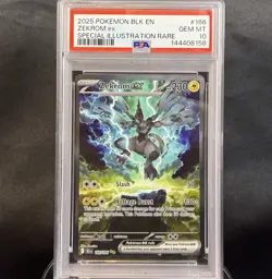Pokemon Black Bolt Zekrom EX 166/86 PSA 10 Gem Mint Special Illustration Rare - Image 1