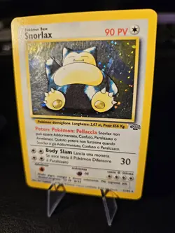 Snorlax Holo 11/64 Jungle Set ITALIAN Vintage 1999 Pokemon Card WOTC - Image 2