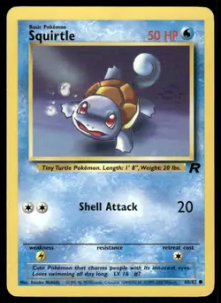 Squirtle 68/82 Team Rocket Pokemon TCG trading card - Image 1